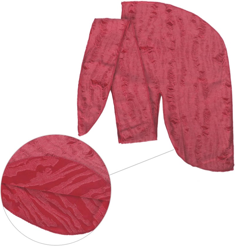 NICEYST Broken Hip Hop Do Rag Skull Cap Bandana Hat Du Rags Pirate Wave Durag Cooling Motorcycle Cycling Cap for Men Women - Image 5